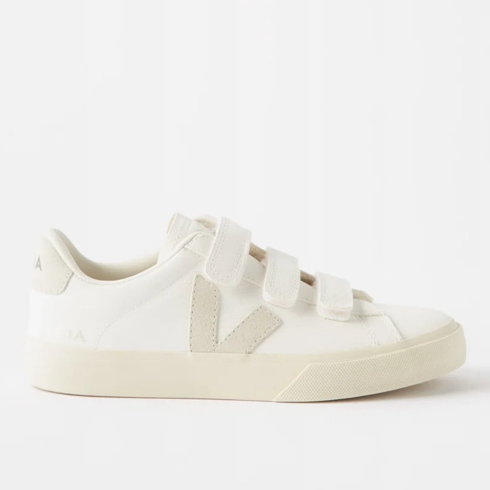 Veja Recife velcro-strap leather trainers
